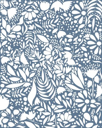 Scandi blue white pattern 1