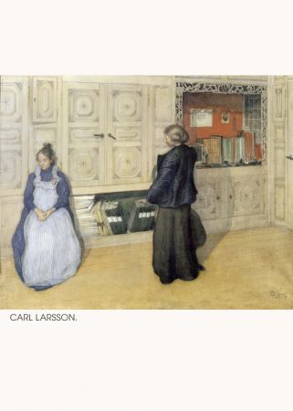 Carl Larsson, Mother and Daughter, 1903, Watercolour 1