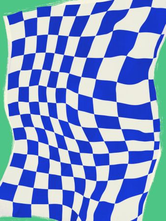 Blue Checker Cloth