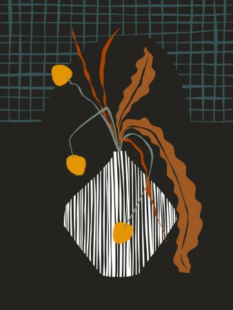 Midcentury Ikebana Dark