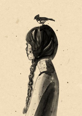 Girl with Bird