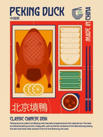 Peking Duck Japanese Food Print