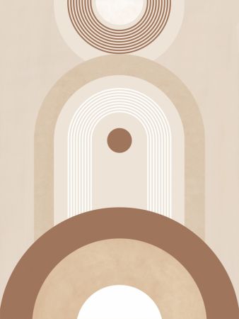 Beige Mid Century Poster No.2