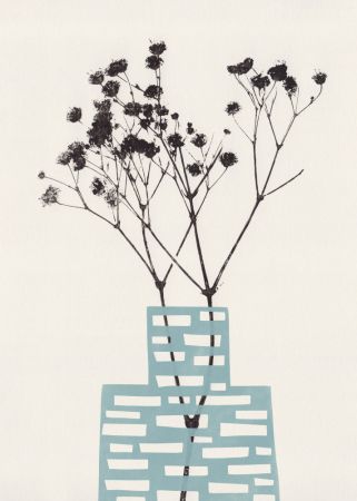 Gypsophila In a Blue Vase