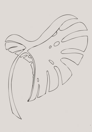 Monstera Bent Beige