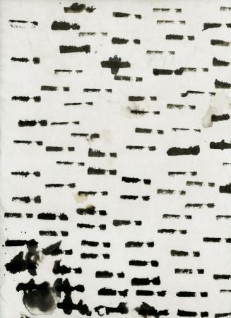 Wabi Sabi Lines Black and White Watercolour