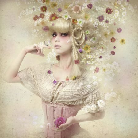 Girl of the flower garden