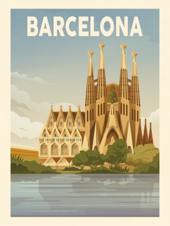 Barcelona Travel Print