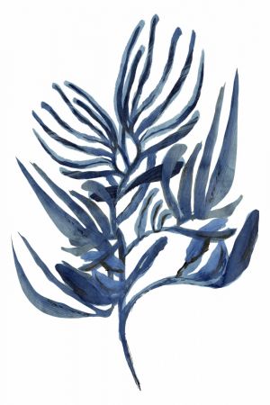 Blue Aquatic Plant Poster 1