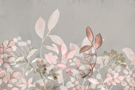 Watercolor Pastel Garden Pink