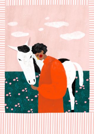 Girl and Horse