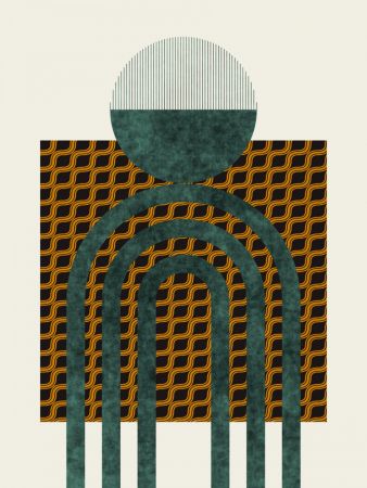 Textured Mid Century Composition 5