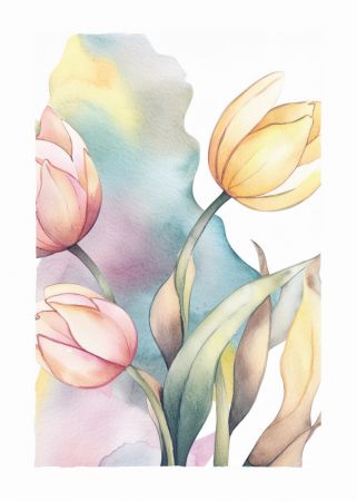 Watercolor Tulip