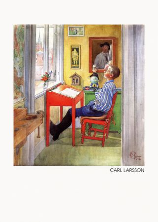 Esbjorn Doing His Homework