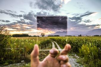How to create your own magic mirror canvas print